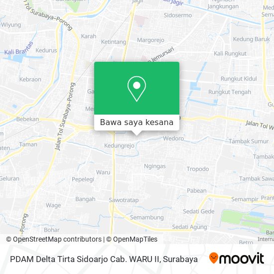 Peta PDAM Delta Tirta Sidoarjo Cab. WARU II