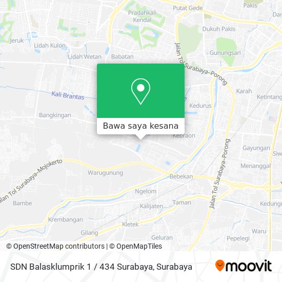 Peta SDN Balasklumprik 1 / 434 Surabaya