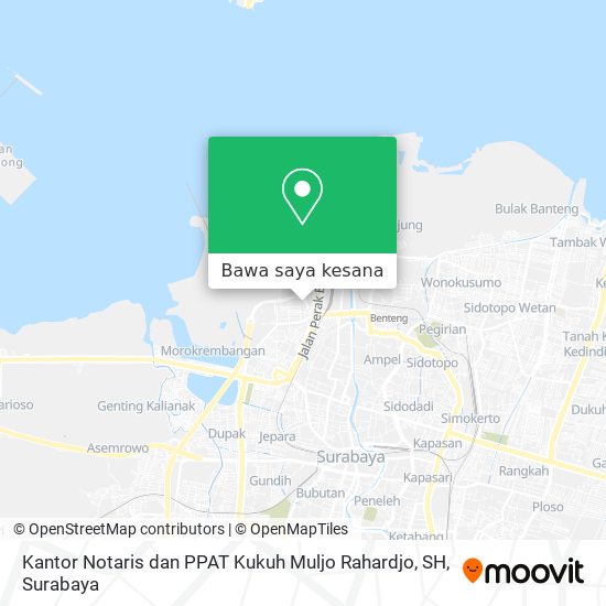 Peta Kantor Notaris dan PPAT Kukuh Muljo Rahardjo, SH