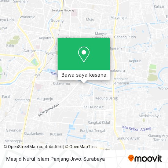 Peta Masjid Nurul Islam Panjang Jiwo