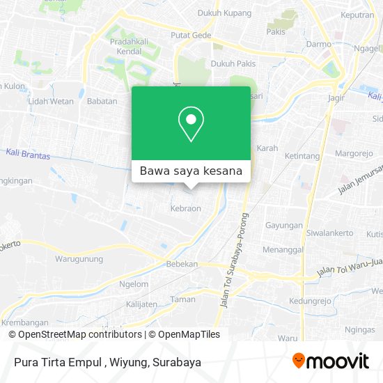 Peta Pura Tirta Empul , Wiyung