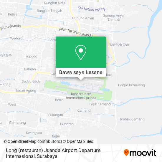 Peta Long (restauran) Juanda Airport Departure Internasional