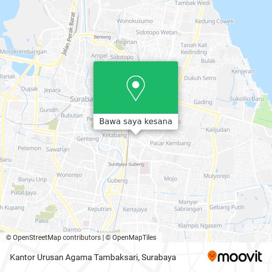 Peta Kantor Urusan Agama Tambaksari