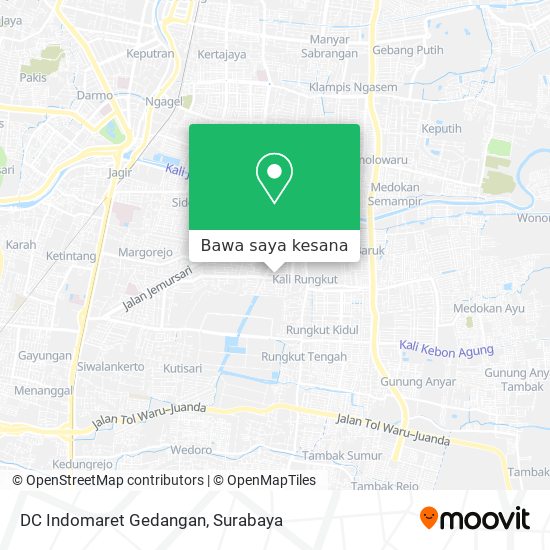 Peta DC Indomaret Gedangan
