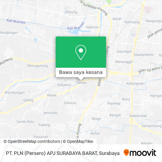 Peta PT. PLN (Persero) APJ SURABAYA BARAT