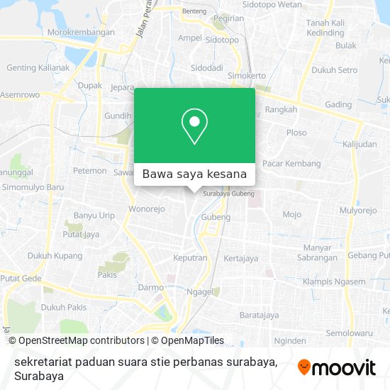 Peta sekretariat paduan suara stie perbanas surabaya