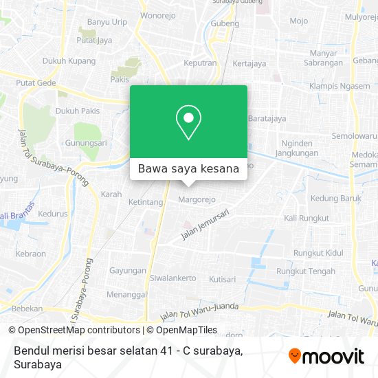 Peta Bendul merisi besar selatan 41 - C surabaya