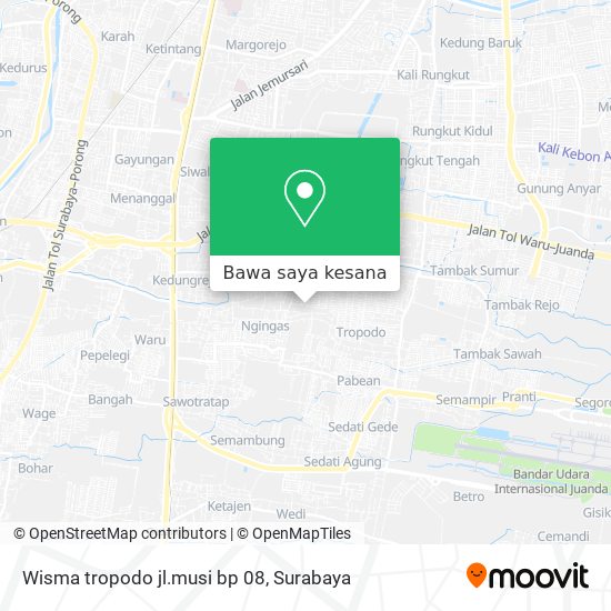 Peta Wisma tropodo jl.musi bp 08