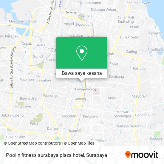 Peta Pool n fitness surabaya plaza hotel