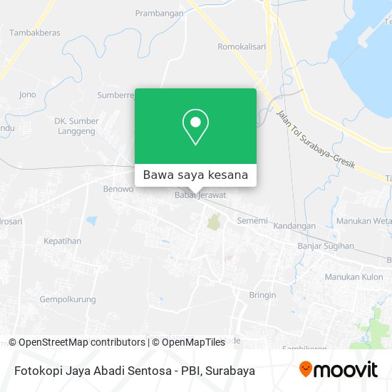 Peta Fotokopi Jaya Abadi Sentosa - PBI