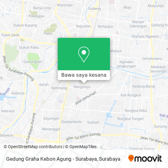 Peta Gedung Graha Kebon Agung - Surabaya