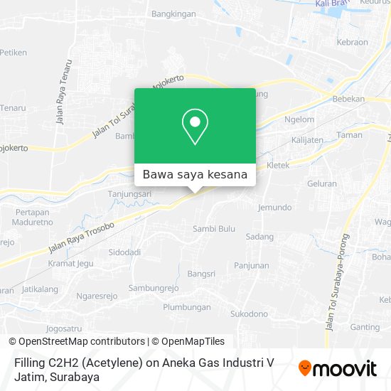 Peta Filling C2H2 (Acetylene) on Aneka Gas Industri V Jatim