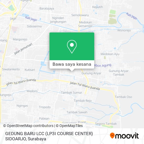 Peta GEDUNG BARU LCC (LP3I COURSE CENTER) SIDOARJO