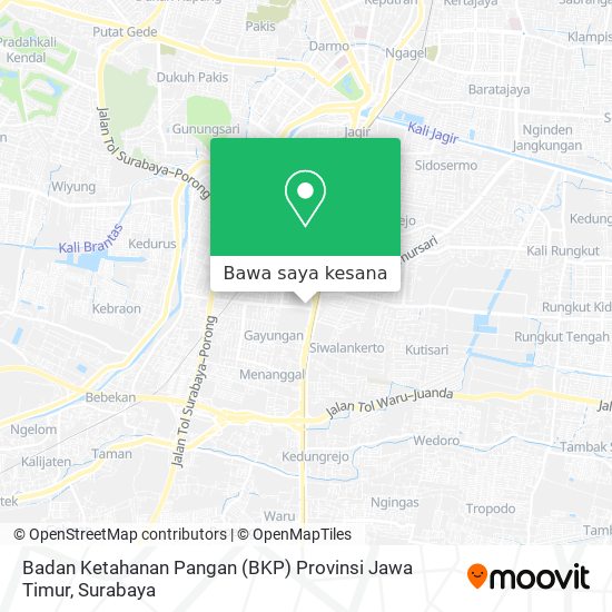 Peta Badan Ketahanan Pangan (BKP) Provinsi Jawa Timur