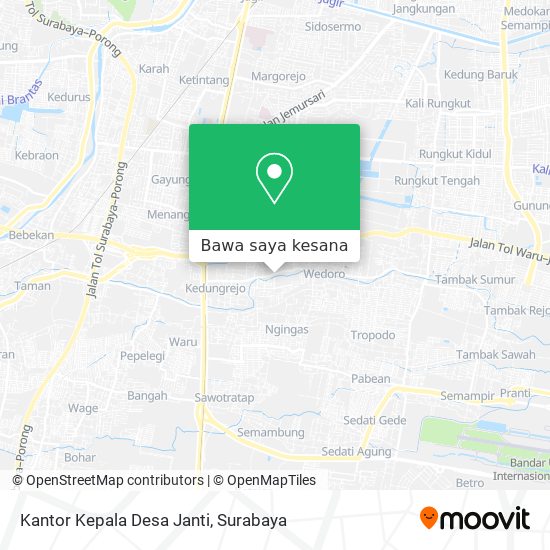 Peta Kantor Kepala Desa Janti