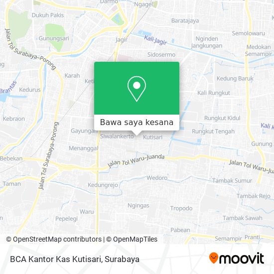 Peta BCA Kantor Kas Kutisari