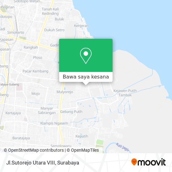 Peta Jl.Sutorejo Utara VIII