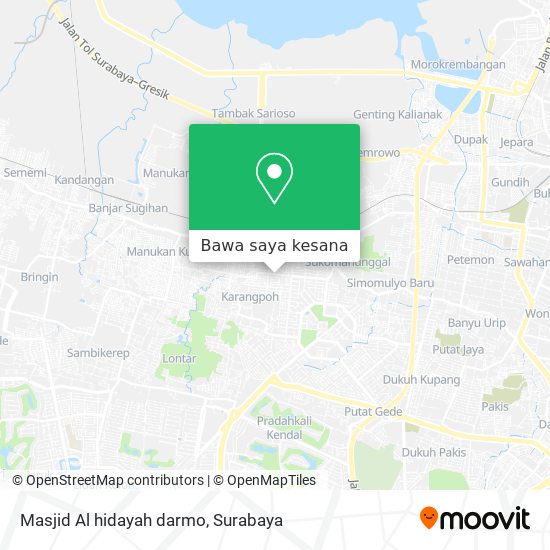 Peta Masjid Al hidayah darmo