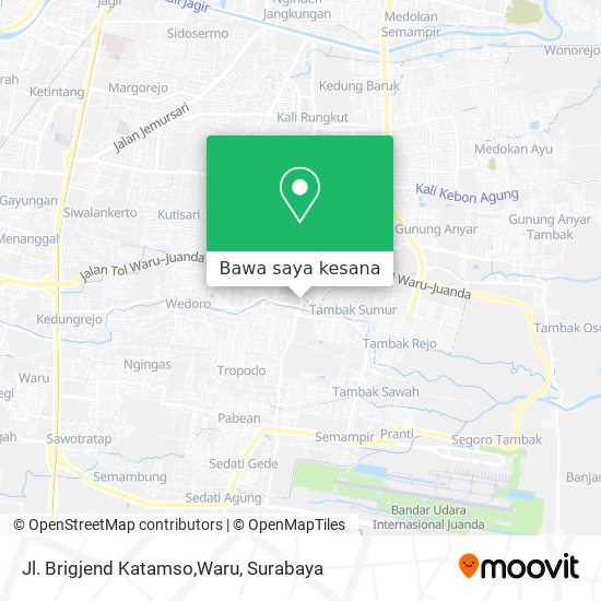 Peta Jl. Brigjend Katamso,Waru