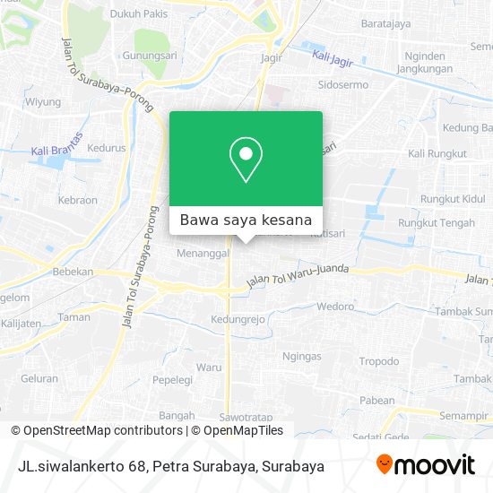 Peta JL.siwalankerto 68, Petra Surabaya