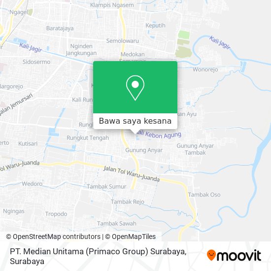 Peta PT. Median Unitama (Primaco Group) Surabaya