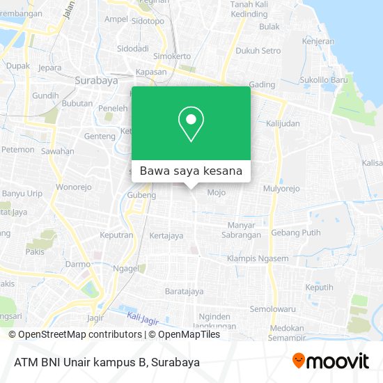 Peta ATM BNI Unair kampus B