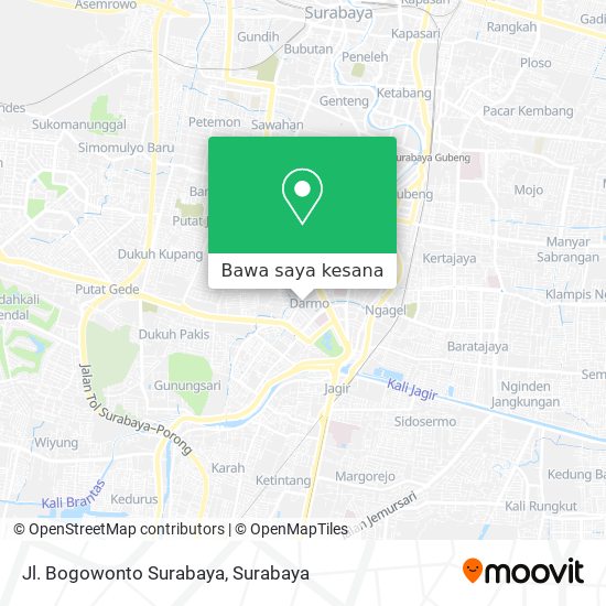 Peta Jl. Bogowonto Surabaya