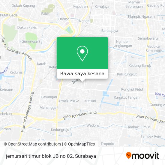 Peta jemursari timur blok JB no 02