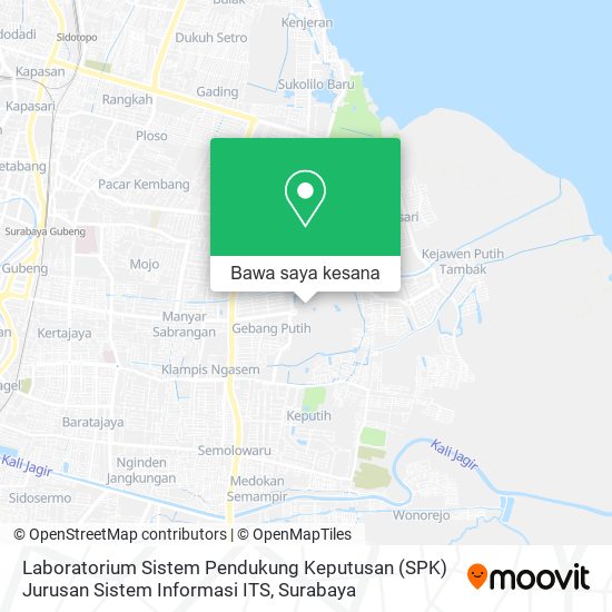 Peta Laboratorium Sistem Pendukung Keputusan (SPK) Jurusan Sistem Informasi ITS