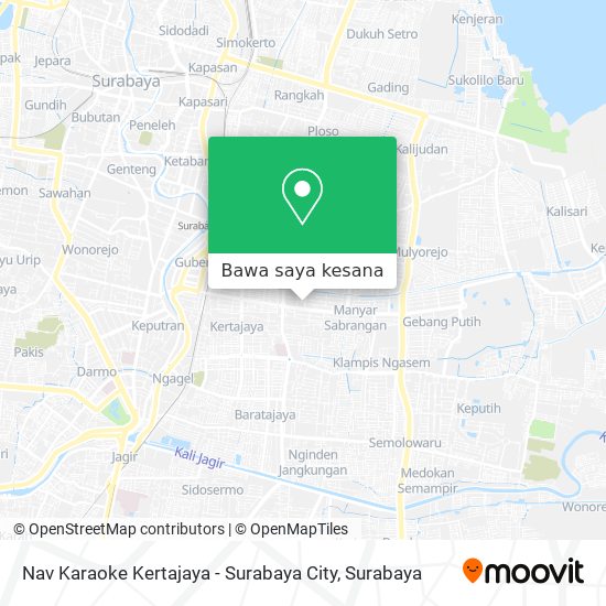 Peta Nav Karaoke Kertajaya  - Surabaya City