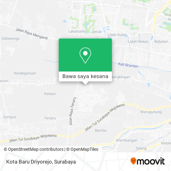 Peta Kota Baru Driyorejo