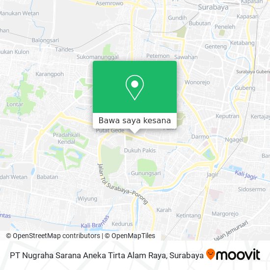 Peta PT Nugraha Sarana Aneka Tirta Alam Raya