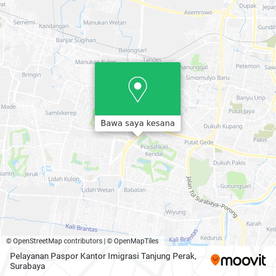 Peta Pelayanan Paspor Kantor Imigrasi Tanjung Perak