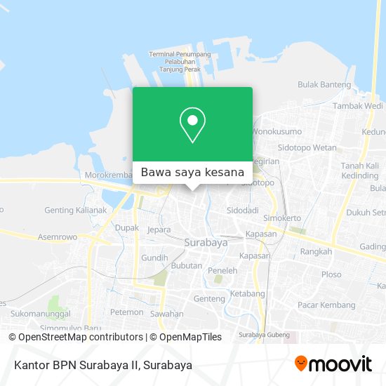Peta Kantor BPN Surabaya II
