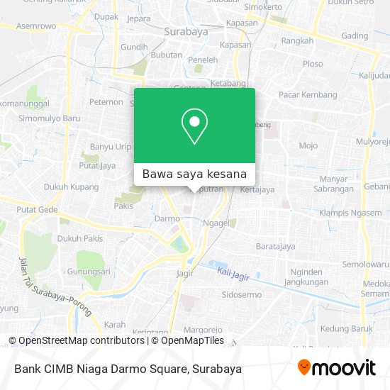 Peta Bank CIMB Niaga Darmo Square