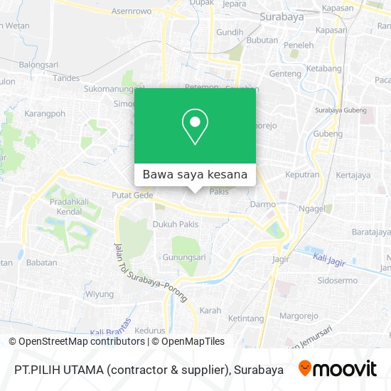 Peta PT.PILIH UTAMA (contractor & supplier)