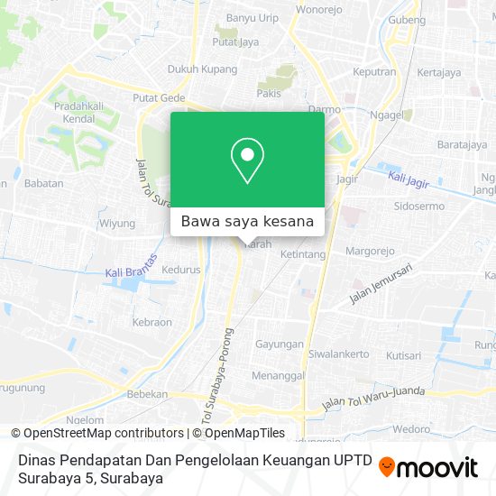Peta Dinas Pendapatan Dan Pengelolaan Keuangan UPTD Surabaya 5