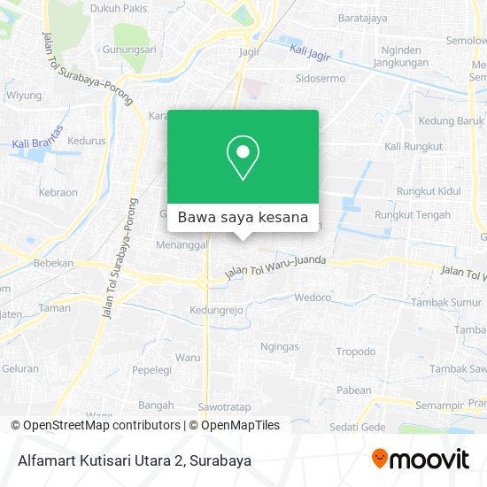 Peta Alfamart Kutisari Utara 2