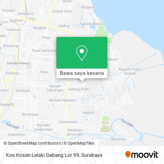 Peta Kos Kosan Lelaki Gebang Lor 99