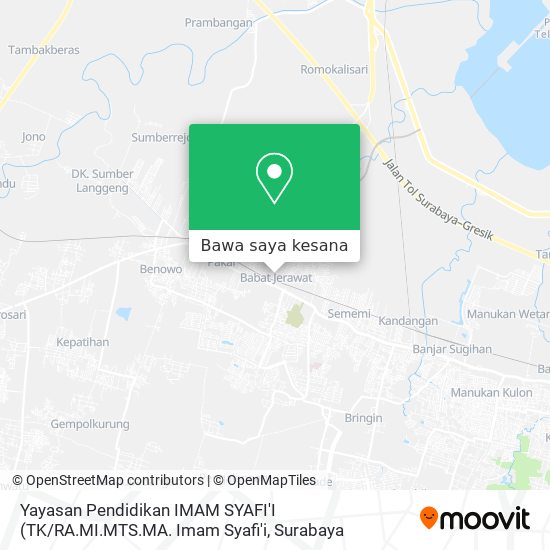 Peta Yayasan Pendidikan IMAM SYAFI'I