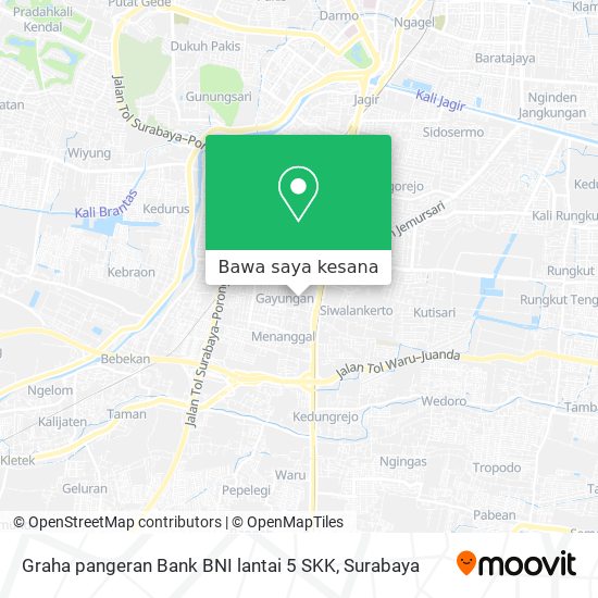 Peta Graha pangeran Bank BNI lantai 5 SKK