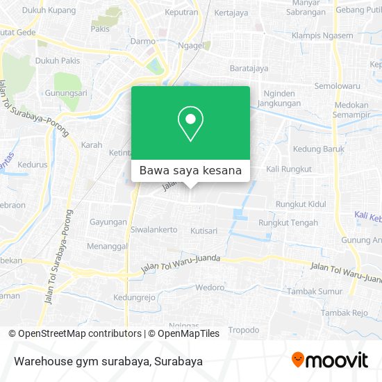 Peta Warehouse gym surabaya