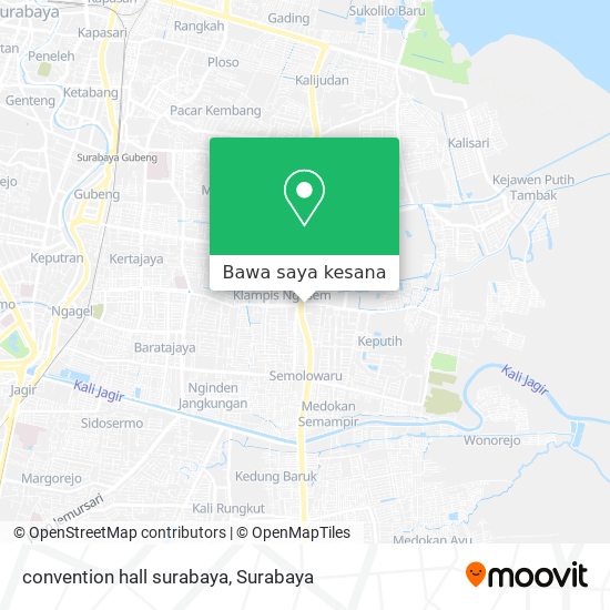 Peta convention hall surabaya
