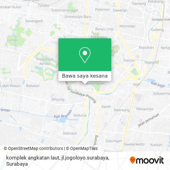 Peta komplek angkatan laut, jl.jogoloyo.surabaya