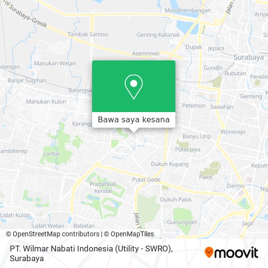 Peta PT. Wilmar Nabati Indonesia (Utility - SWRO)