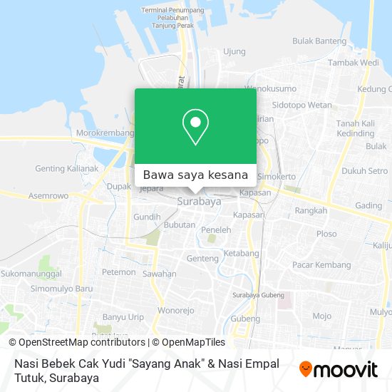 Peta Nasi Bebek Cak Yudi "Sayang Anak" & Nasi Empal Tutuk