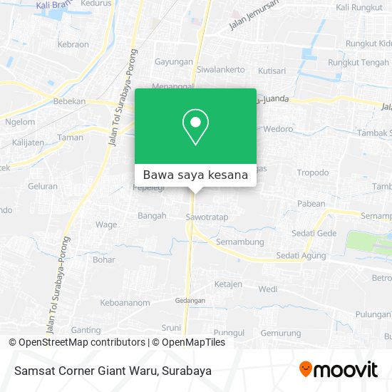 Peta Samsat Corner Giant Waru