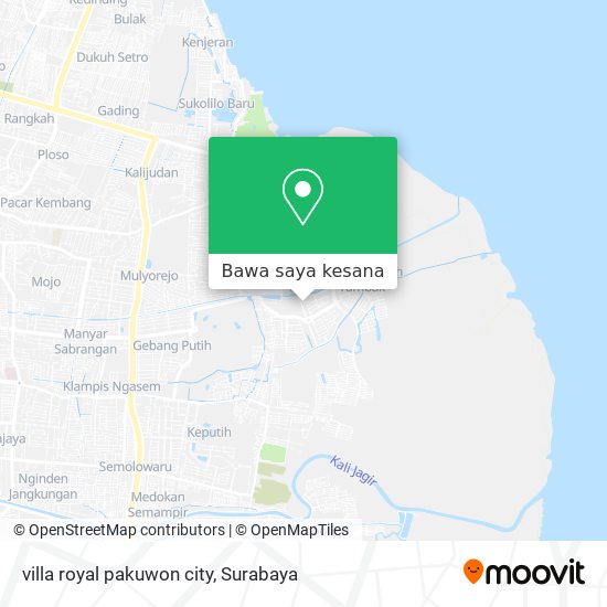 Peta villa royal pakuwon city