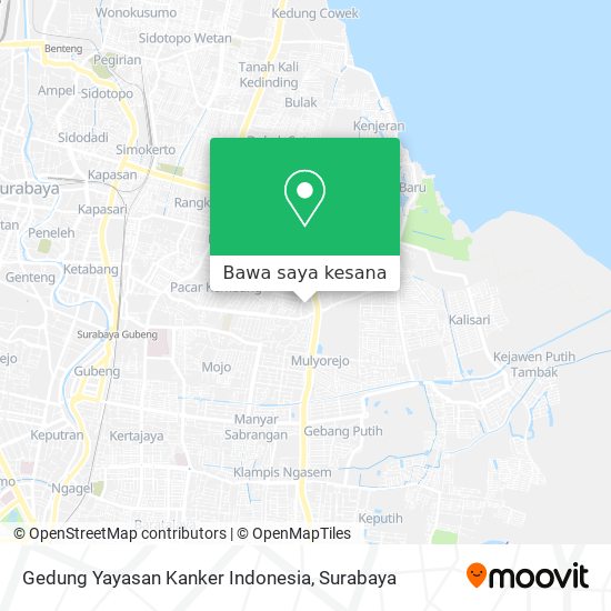 Peta Gedung Yayasan Kanker Indonesia