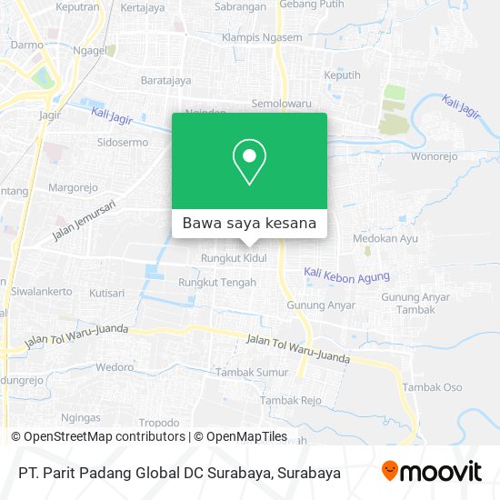 Peta PT. Parit Padang Global DC Surabaya